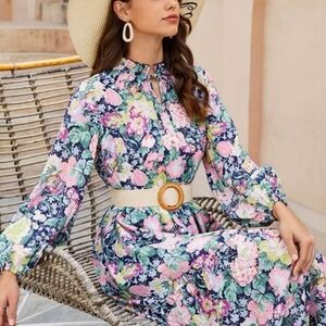 Floral Print Maxi Dress